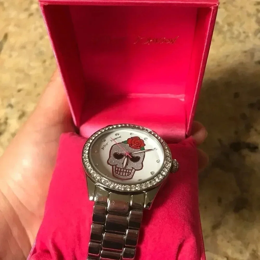 Betsey Johnson skull watch